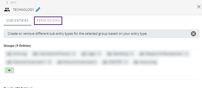 Manage User Permissions for Groups