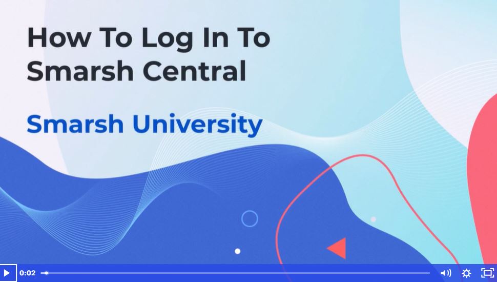 Logging into Smarsh Central