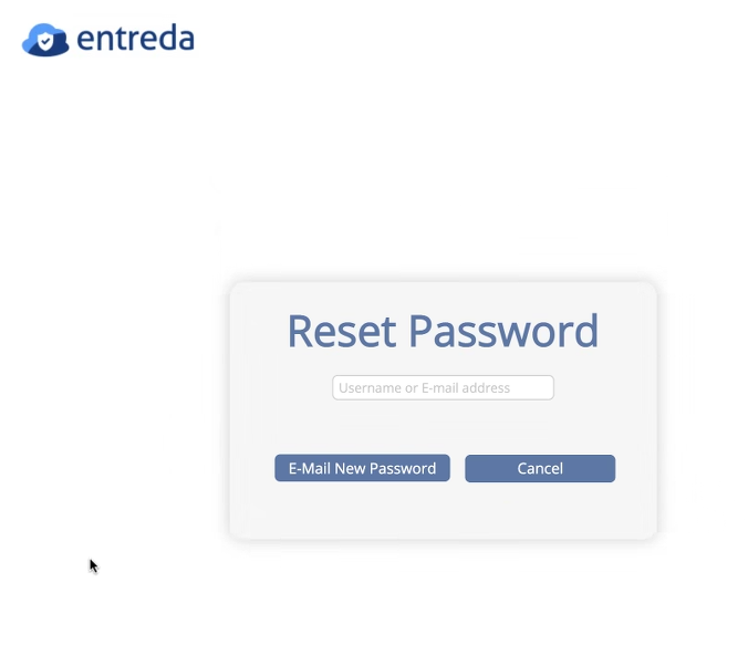 How do I reset my password for Cyber Compliance (Entreda?)